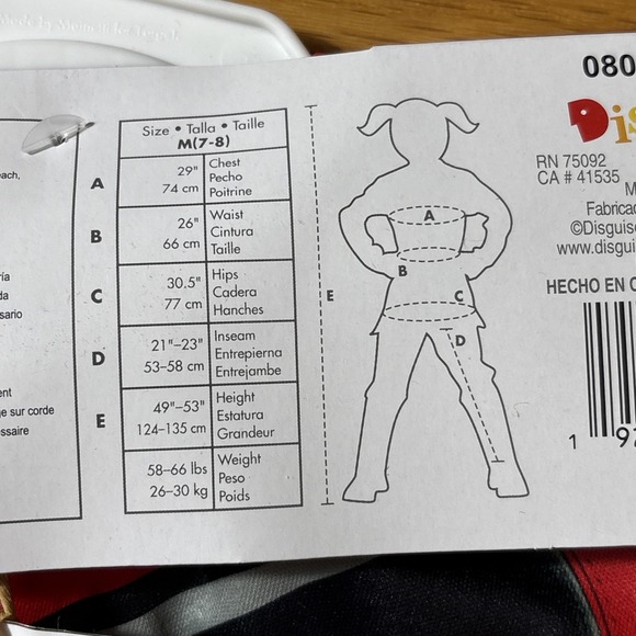 Disney Descendants 4 Kids Princess Red Deluxe Halloween Costume 7-8‎ Medium - Picture 6 of 8